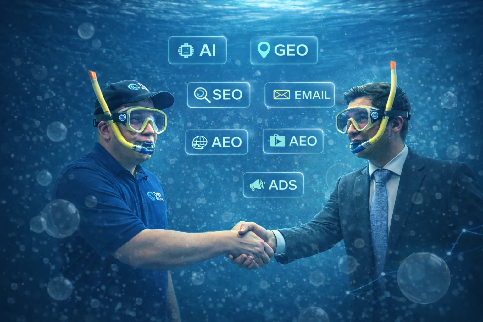 Dive Digital partnering with a pool company to keep their crews booked with ads, local search, and fast lead follow-up